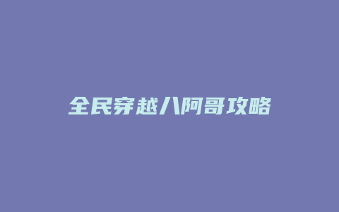 全民穿越八阿哥攻略